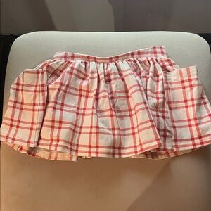 Cute Little Girls Plaid Red & White Skort w/ Pockets from Ollie Jay. Size 2